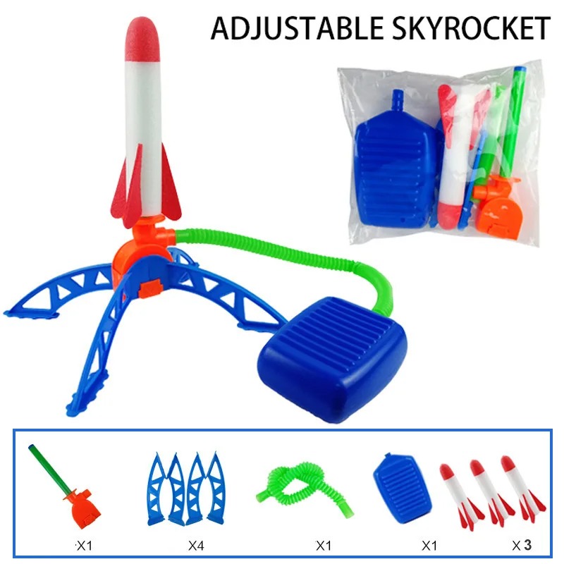 Outdoor Sport Games For Kids - Hava Roketi Ayak Pompası Fırlatıcı Açık