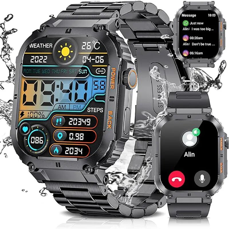 Outdoor Sport Smart Watch - LIGE açık spor spor Smartwatch erkekler