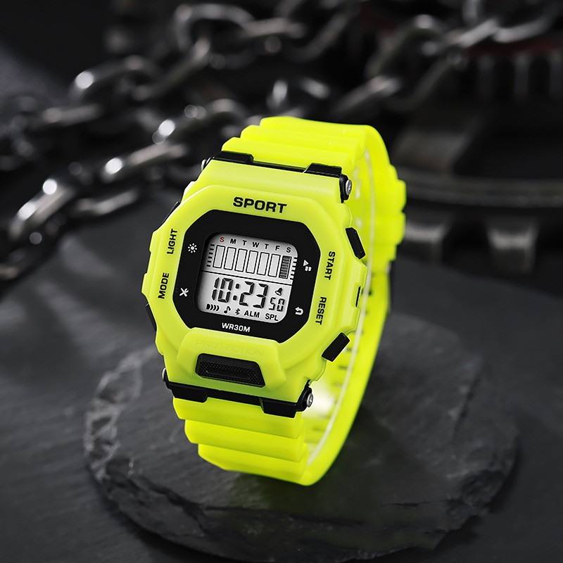 Outdoor Sports Adventure - Erkek Spor Saat Su Geçirmez LED