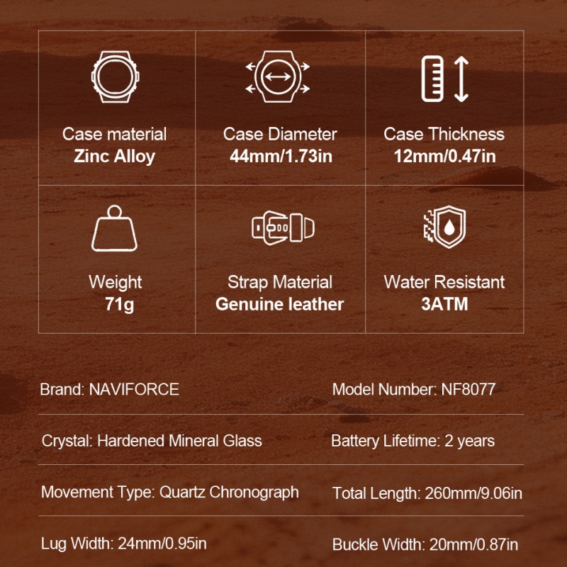 NAVIFORCE Erkek Şık Kronograf  - Outdoor Sport Smart Watch incelemesi ve fiyatı