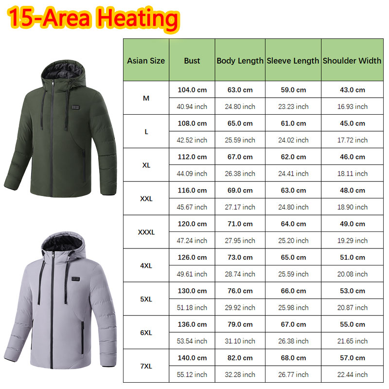15 Bölge Isıtmalı Kışlık Kapüş - Outdoor Sport Jacket Women'S incelemesi ve fiyatı